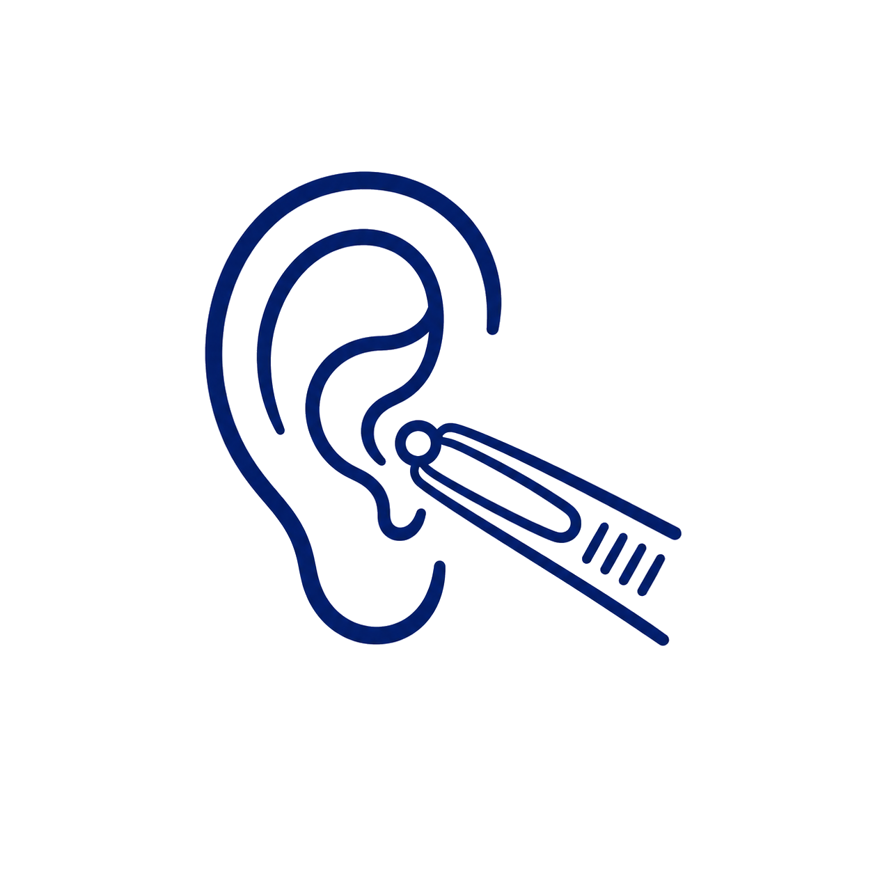 Blocked ears and wax build-up icon
